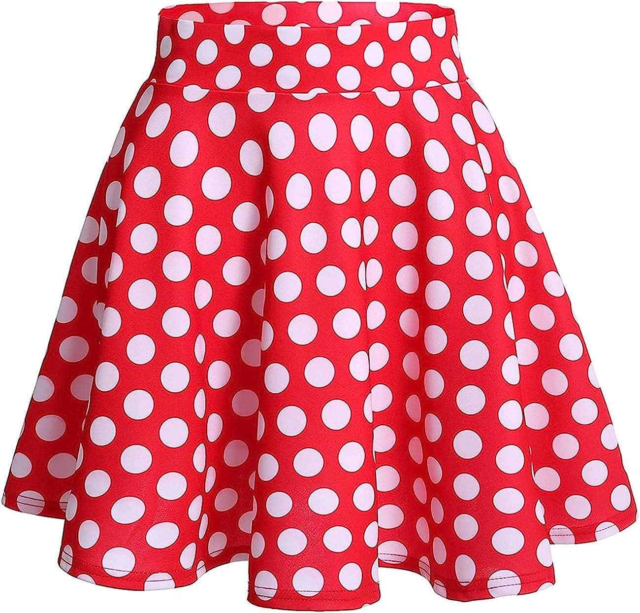 230816043453828_1 DRESSTELLS Skirt for Women Mini Skirts Versatile A-line Basic Stretchy Flared Skater Skirt - Image 1